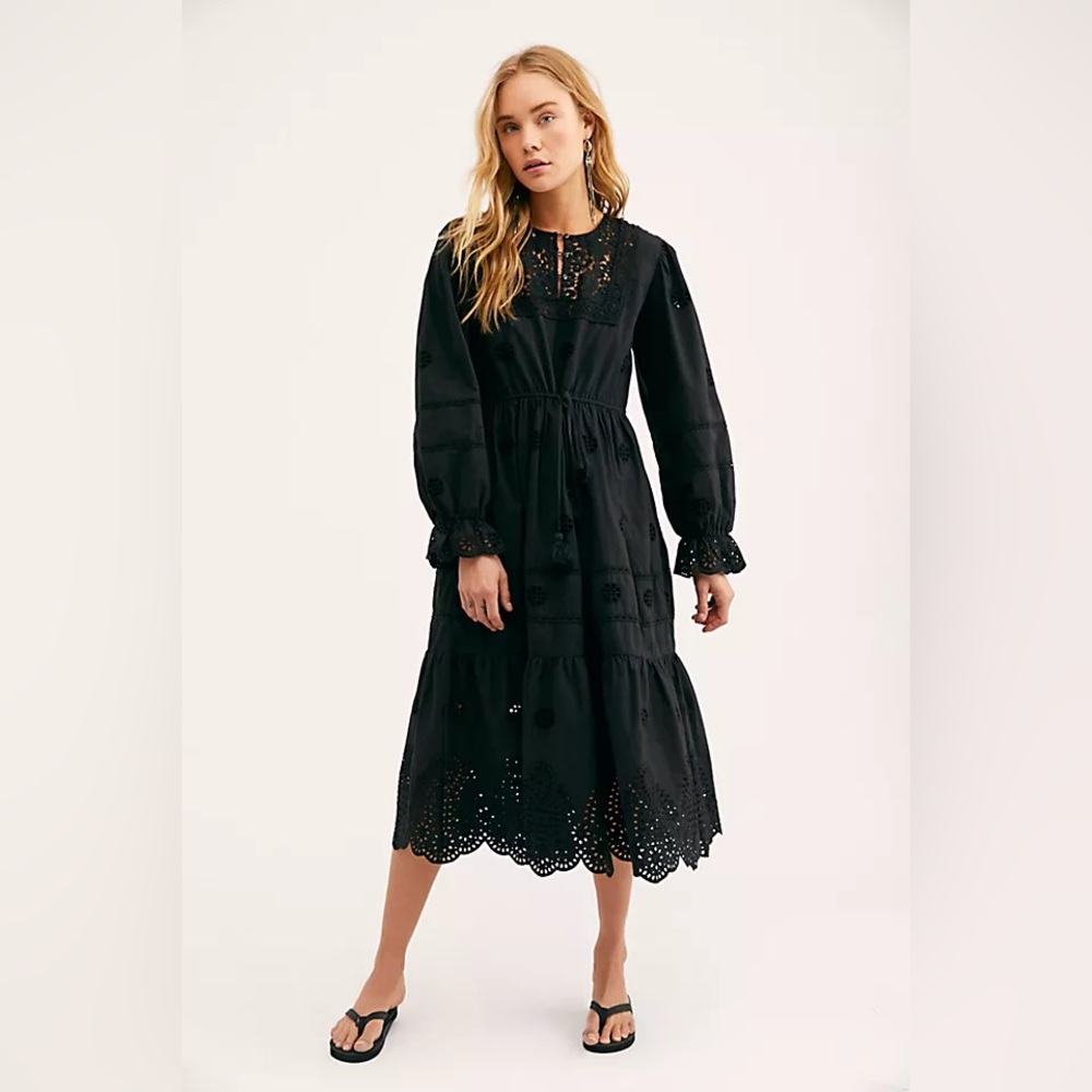 Free People Lavender Midi Dress size M